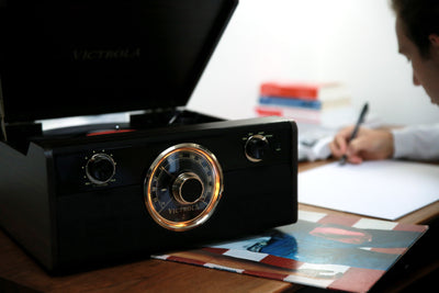 Record Player Speaker Setup