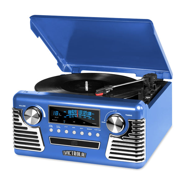 The Haley Retro Record Player with CD Player with Bluetooth | Victrola