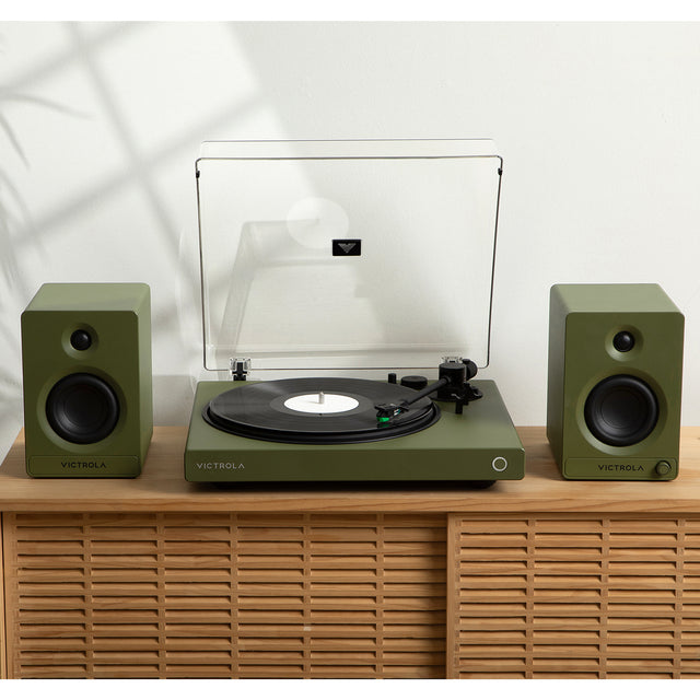 Wave Turntable and Speaker Bundle Image 2