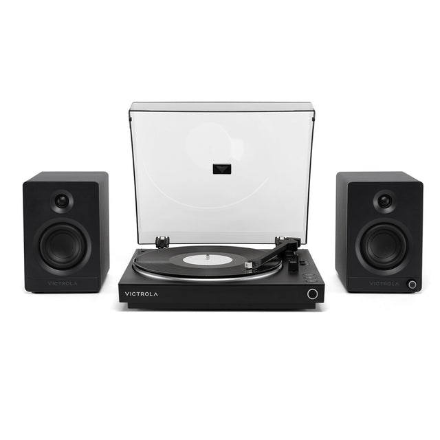 Automatic Turntable and Speaker Bundle