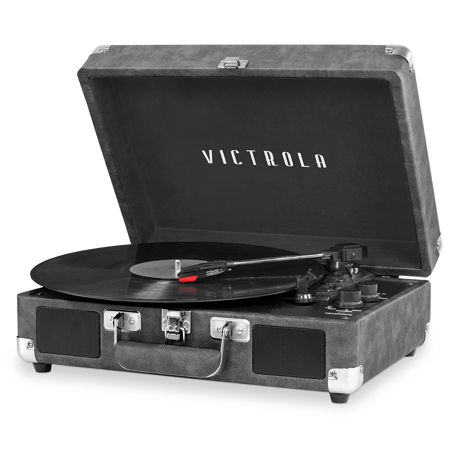 Victrola レコードプレーヤー Bluetooth対応 Bluetooth Briefcase Portable Record Player - Black – Victrola