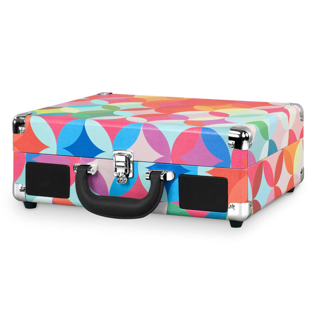 Journey Suitcase Record Player - Geo Print Image 2