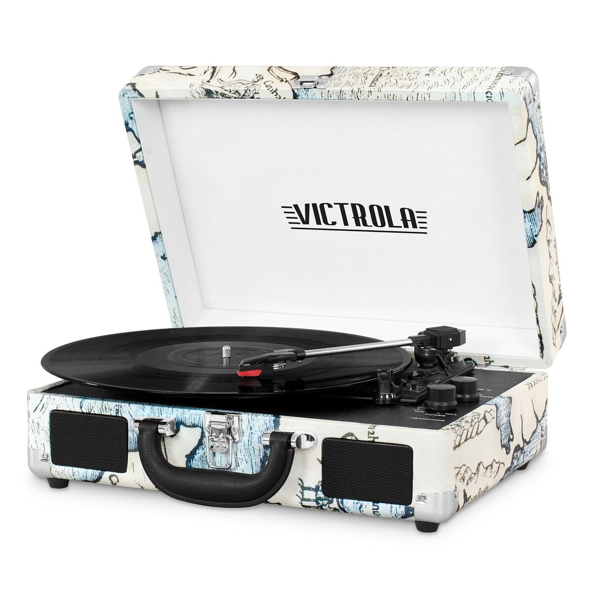 Victrola Journey Suitcase Record Player – Cobalt Blue With Bluetooth (VSC-550BT-CBT)
