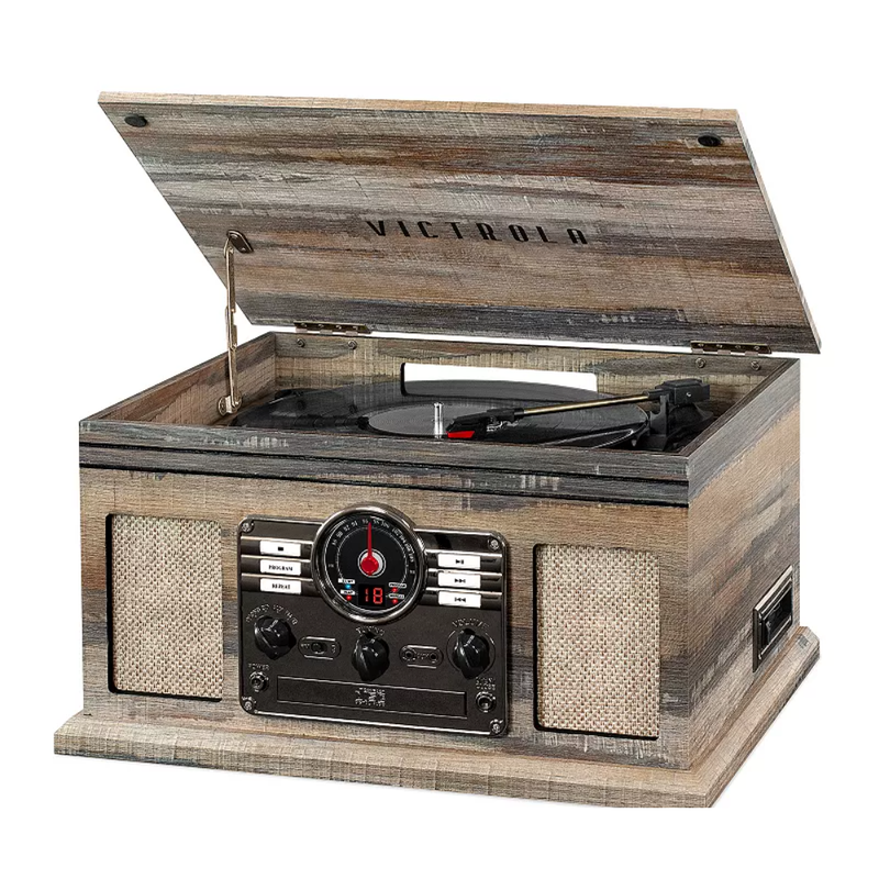 in Record Player With Bluetooth Nostalgic Record Player
