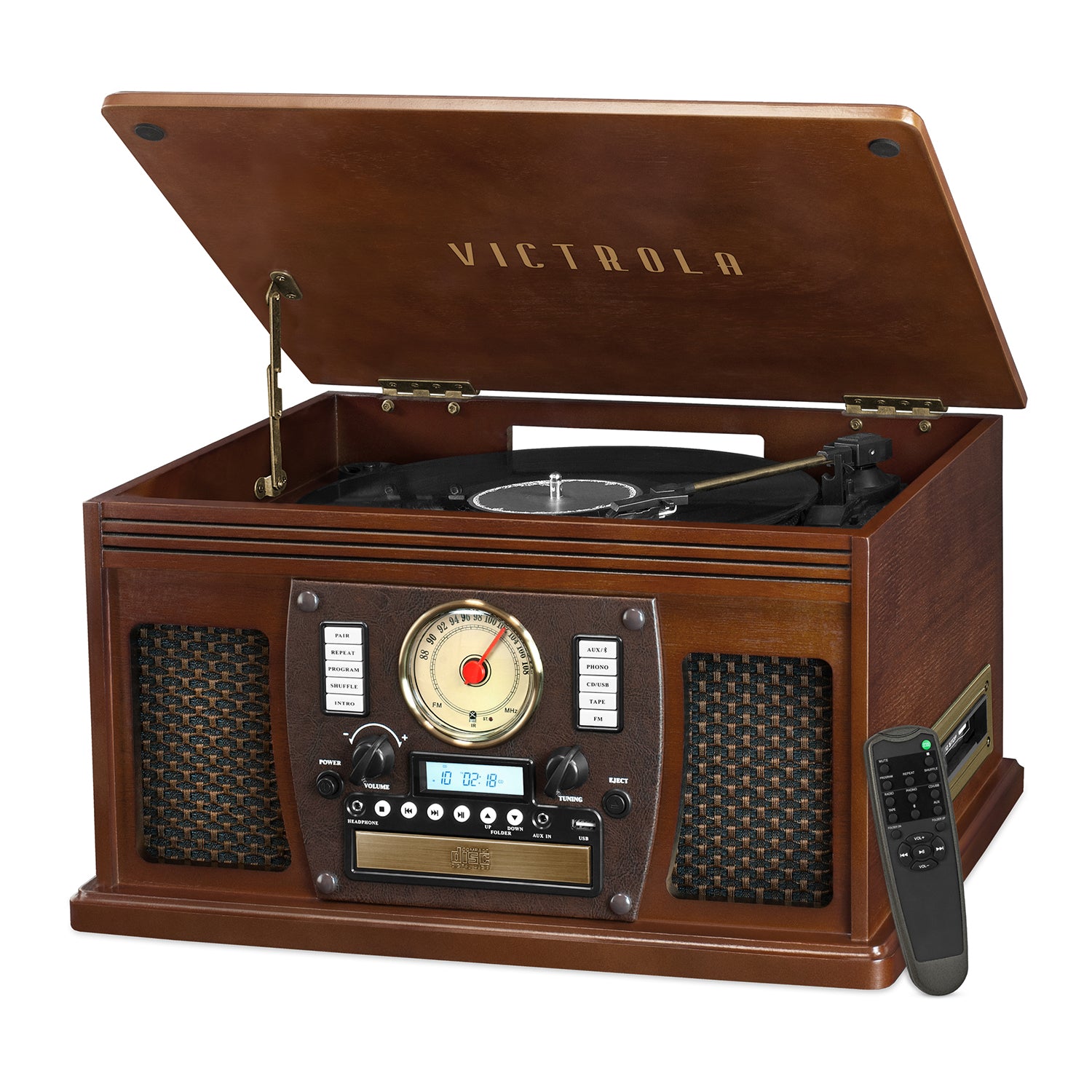 アイドル VICTON BELMONT 8-in-1 Wood Music Center – victoraudio