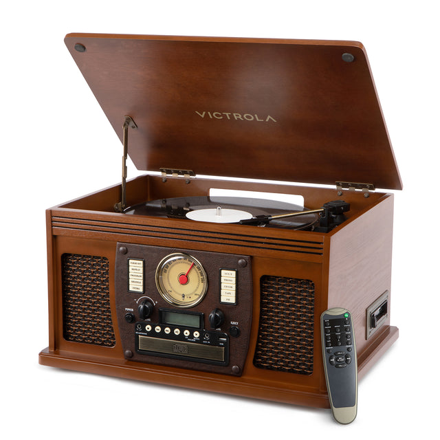 Navigator 8-in-1 Wood Record Player