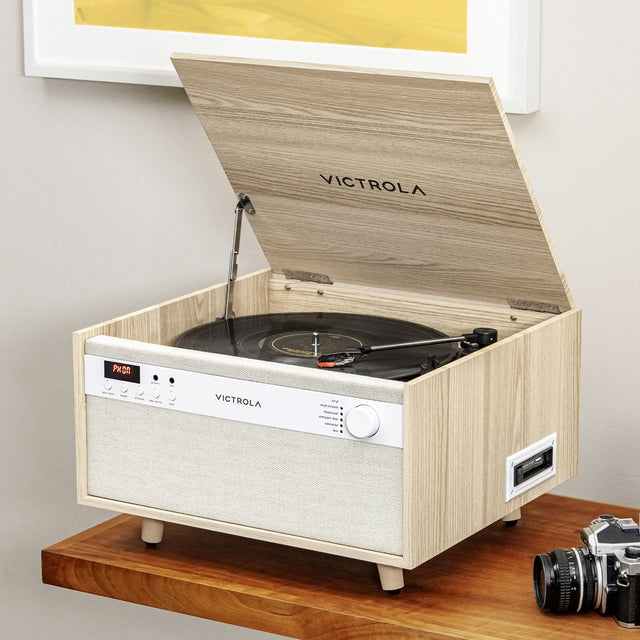 Century 6-in-1 Wood Record Player Image 2