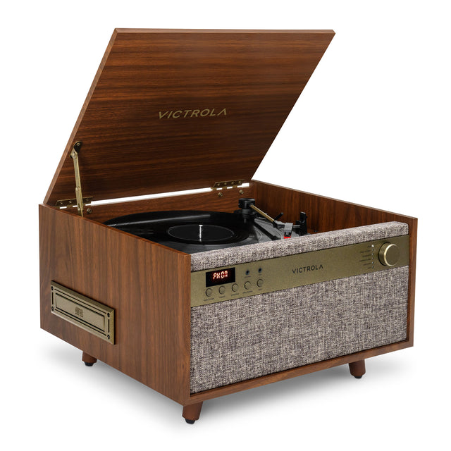 Century 6-in-1 Wood Record Player Image 2