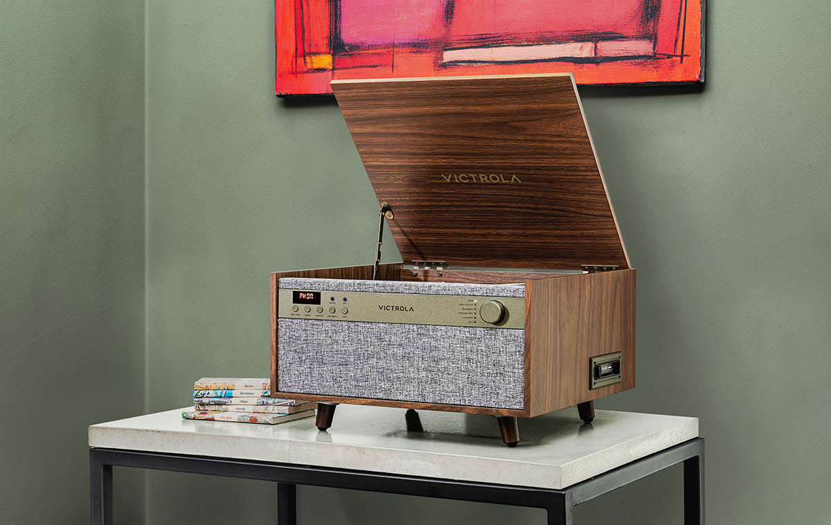 Century 6-in-1 Wood Record Player – Victrola