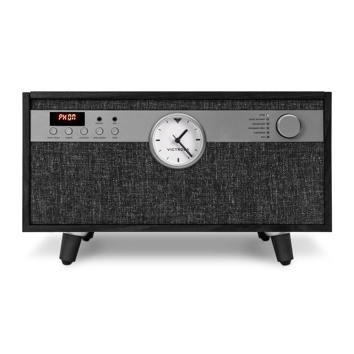 Victrola Century Signature+ 6-in-1 Centro Musicale Con Bluetooth E Giradischi – Colore Noce