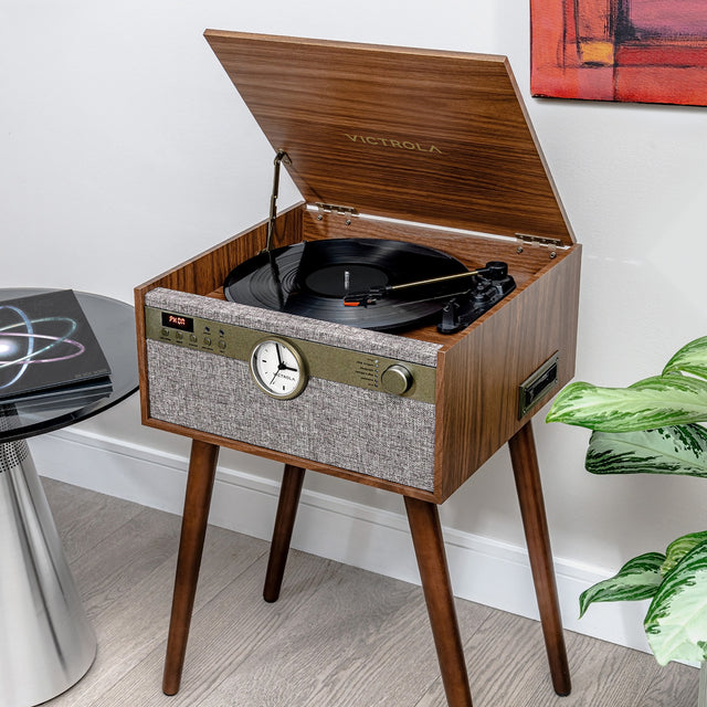 Century Signature+ 6-in-1 Wood Record Player Image 2