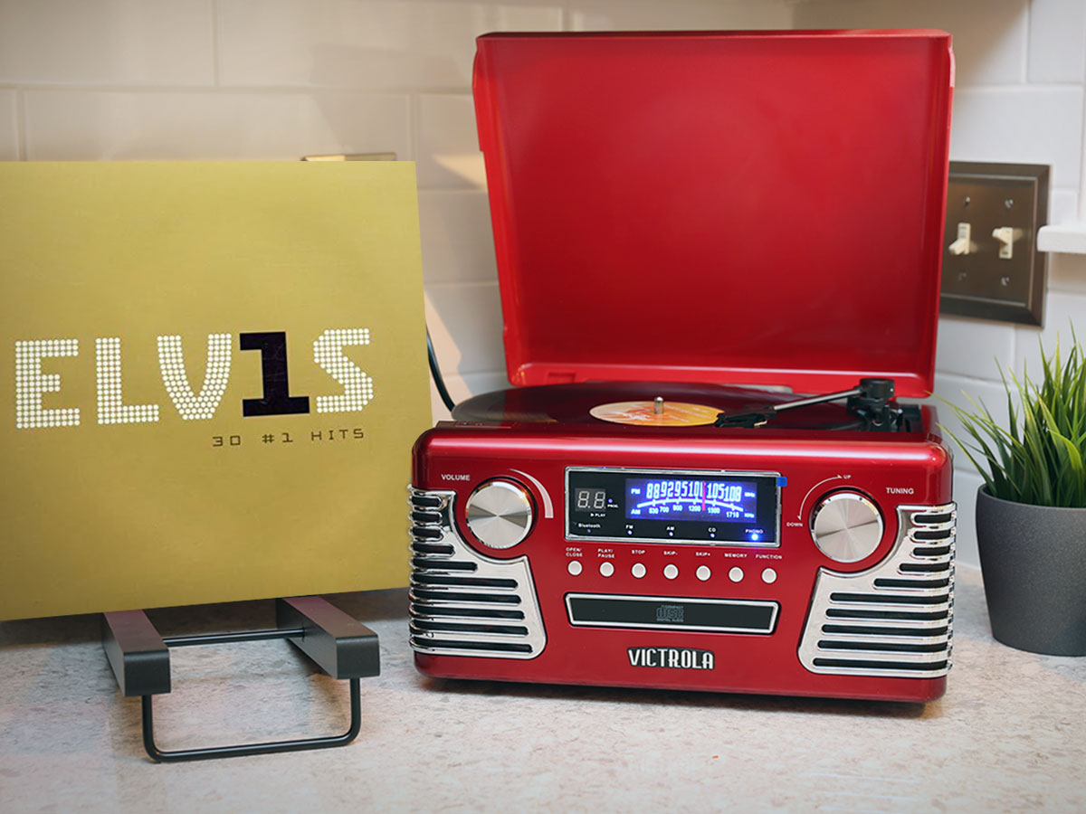 The Haley Retro Record Player with CD Player with Bluetooth – Victrola