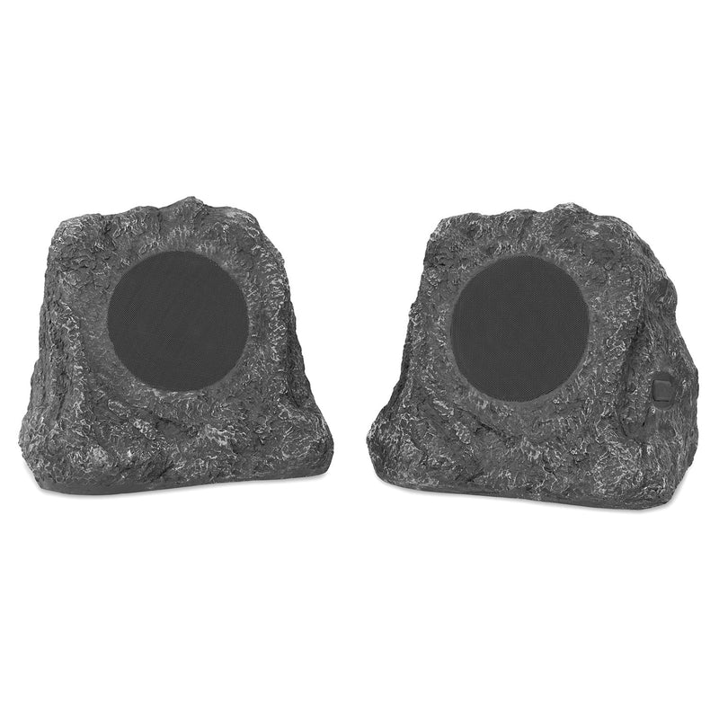 Innovative Technology Pair of Wireless Waterproof Rechargeable Bluetooth Outdoor Rock Speakers. Main