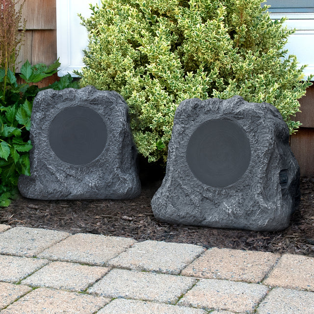 Solar Charging Bluetooth® Outdoor Rock Speakers Image 2