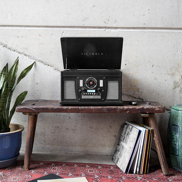 Navigator 8-in-1 Wood Record Player Image 2