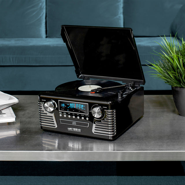 Haley Retro Record Player Image 2