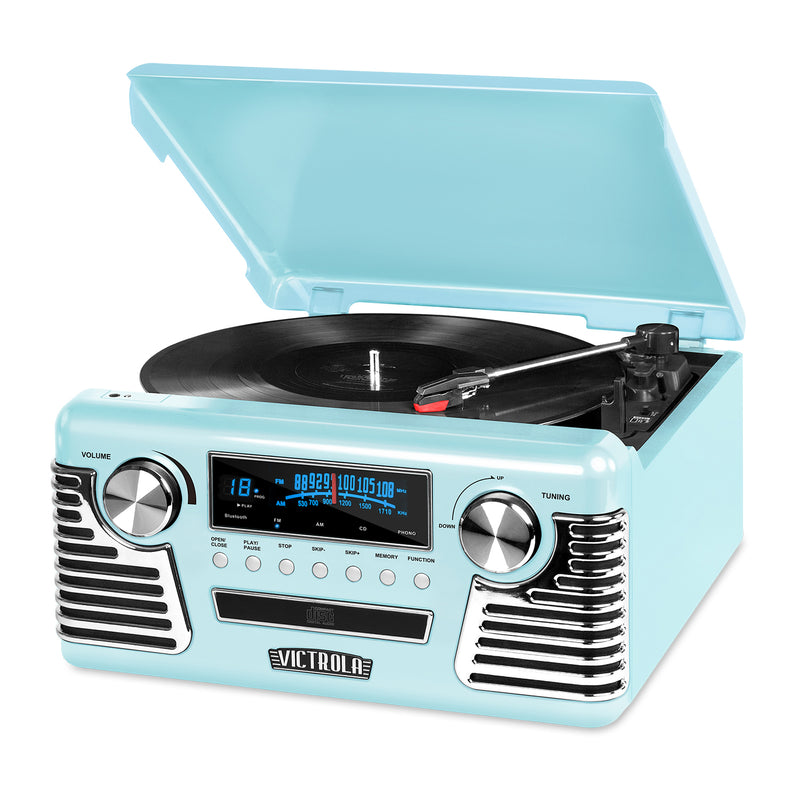 The Haley Retro Record Player with CD Player with Bluetooth – Victrola