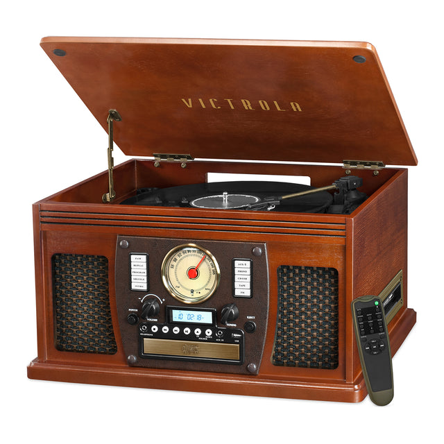 Navigator 8-in-1 Wood Record Player Image 2